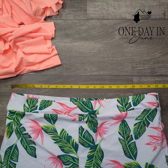 B2Prity Plus Size Boyshort Flounce Bikini Swimsuit Size 5X - Picture 5 of 6